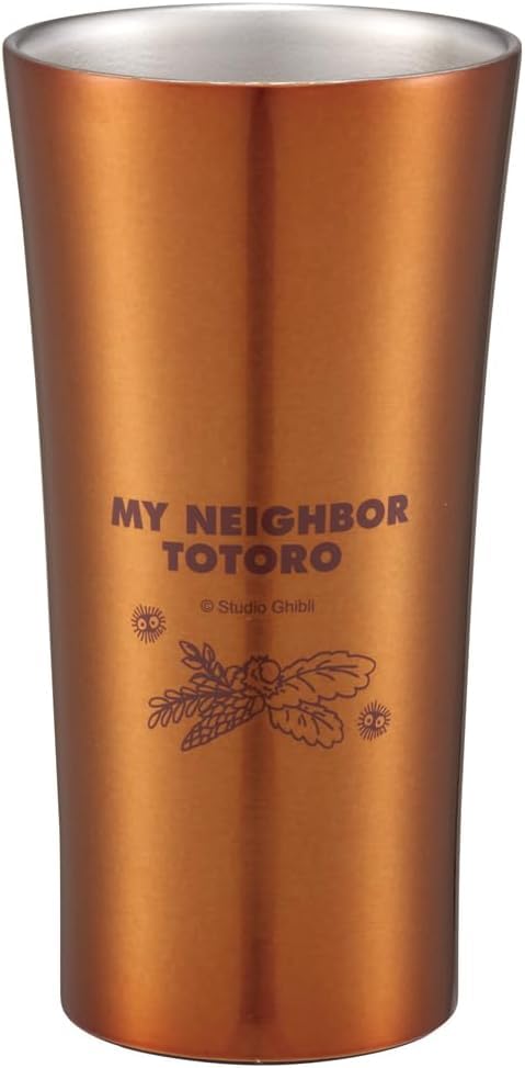 Studio Ghibli My Neighbor Totoro Nuts Set (Tumbler, Coaster) - Large Vacuum Insulated Stainless Steel Tumbler, 400ml