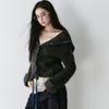 Dimanaf 2025 Sweaters Solid Cardigan Autumn Short Design Women V-Neck Sweaters Knitting Loose Sweater