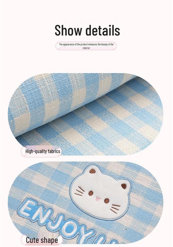 2026 Universal Cute Cat Car Seat Cushion - Comfortable, High-Quality, Four Seasons Half-Cover.