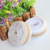 1m/roll Craft Satin Bow Wedding Lace Edge Sisal Trim Jute Burlap Hessian Ribbon
