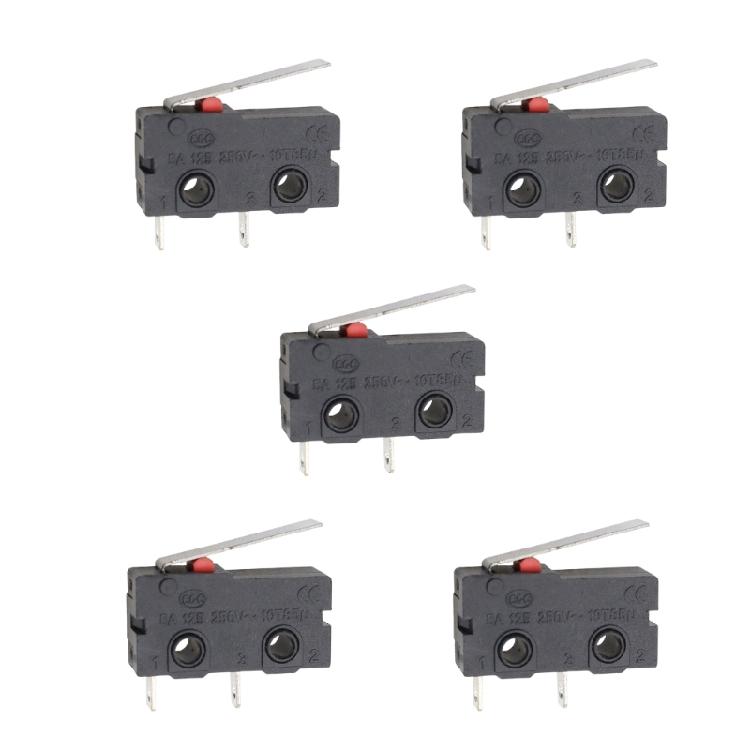 Gehäuse schwarz Mikroschalter-Baugruppe, KW11 KW12 Taster-Steuereinheit mit Metallkontakten und Beschriftungskörper