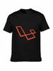 Laravel Orange Logo Black T-shirt for Men