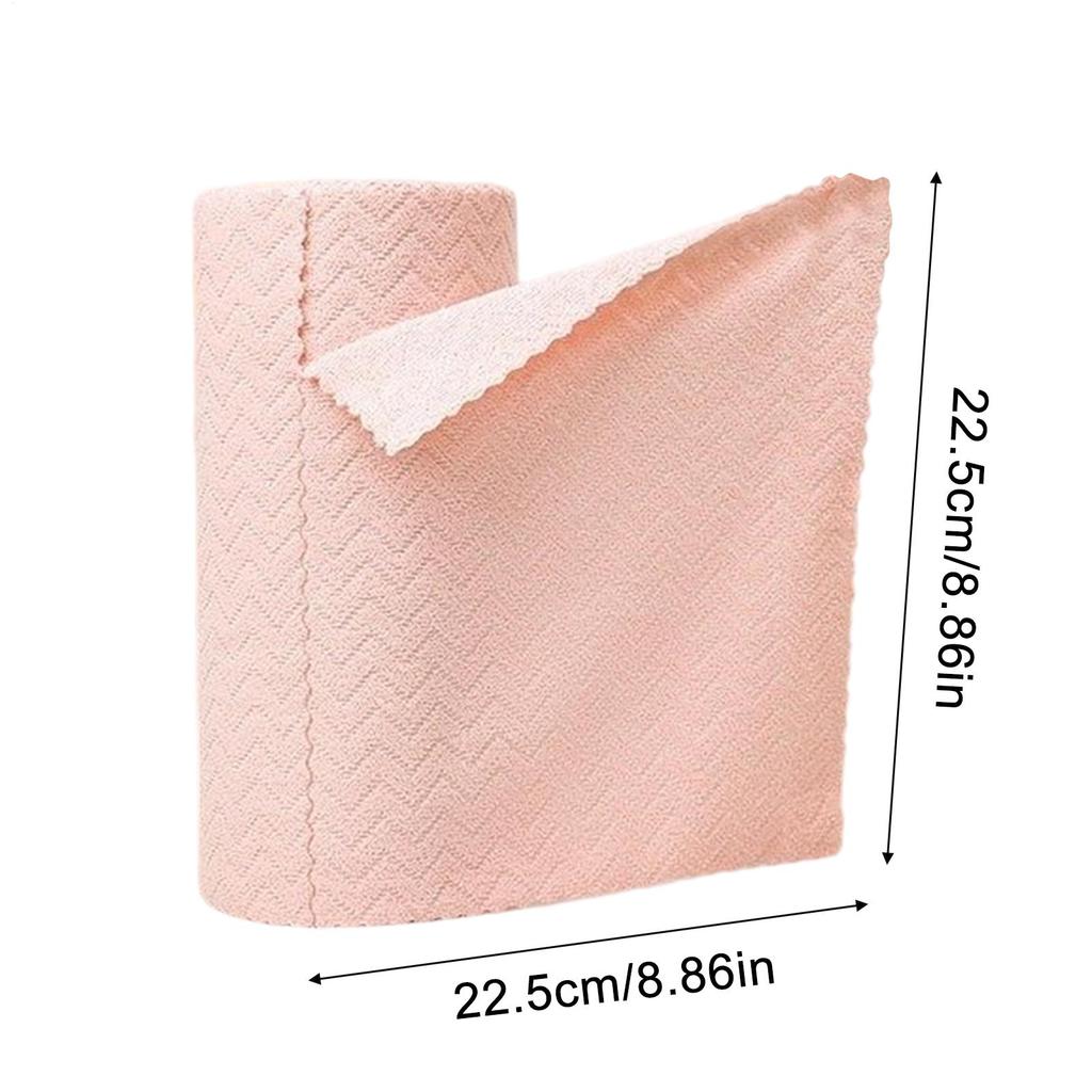 Microfiber Cleaning Cloth Roll Reusable Tear Away Cleaning Towels Wet and Dry Use Rags for Home Kitchen Window Workshop Bathroom