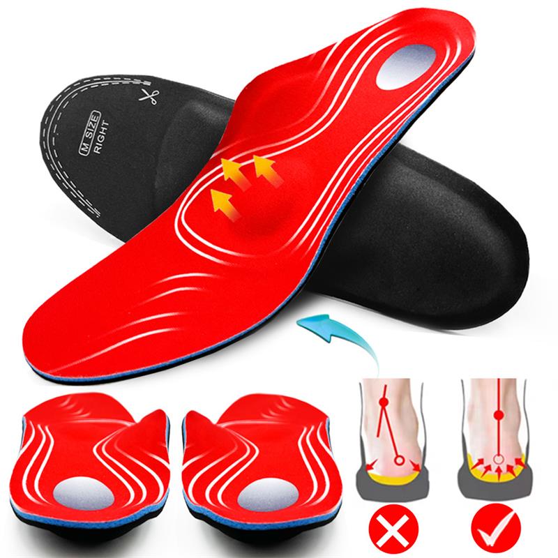 Orthotic Insole High Arch Foot Support Płaskie stopy Wewnętrzne podeszwy podeszwowe Fasciitis