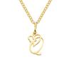 St. Delan Versatile 26-Letter Stainless Steel DIY Necklace Pendant