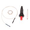 1Set Push Button Piezo Ignitor With Cable Spark Ignition Kit Pressing Sparking For Oven Stove Bbq Camping Hiking Kitchen Lighter