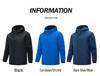 Men's New Season Fleece-Lined Hooded Windbreaker Jacket - Thick, Outdoor Youth Outerwear.
