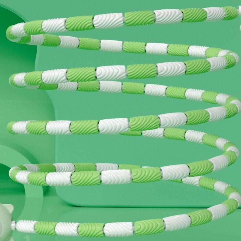 2.8m Segmented Fitness Jump Rope Bamboo Joint Sports Rope Soft Bead Skipping Rope Home Exercise