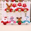 Kid Gift with Plush Doll Hanging Pendants Christmas Bells Xmas Tree Decor Christmas Ornaments