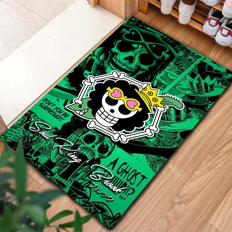 Tapis Tapis Tapis Pirates du Chapeau de Paille One Piece Pour Salon Chambre Maison Décoration de Canapé, Tapis de Sol Antidérapant pour Jouer aux Enfants