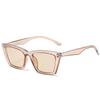 INS Hip-hop Style Fashion Korean Cat Eye Men Sunglasses Women Unisex With 7 Colors outdoor square Shade Eyewear