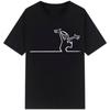 La Linea The Line Osvaldo Cavandoli TV pure cotton T-shirt Street T-shirt Round-neck casual top Camisetas
