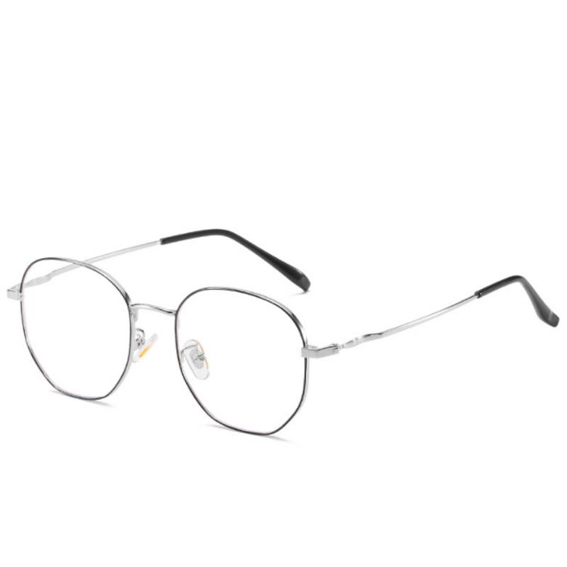 Women Myopia Glasses Men Metal Polygon Spectacle Frames For Sight 0 -0.50 -1.00 -1.50  To -6.00