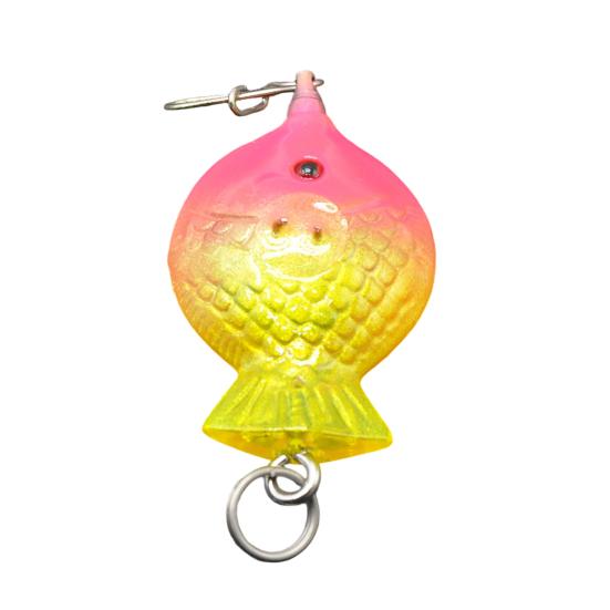 LED Light-up Fishing Lure Waterproof Fish Attractor Light Submersible Luminous розовый