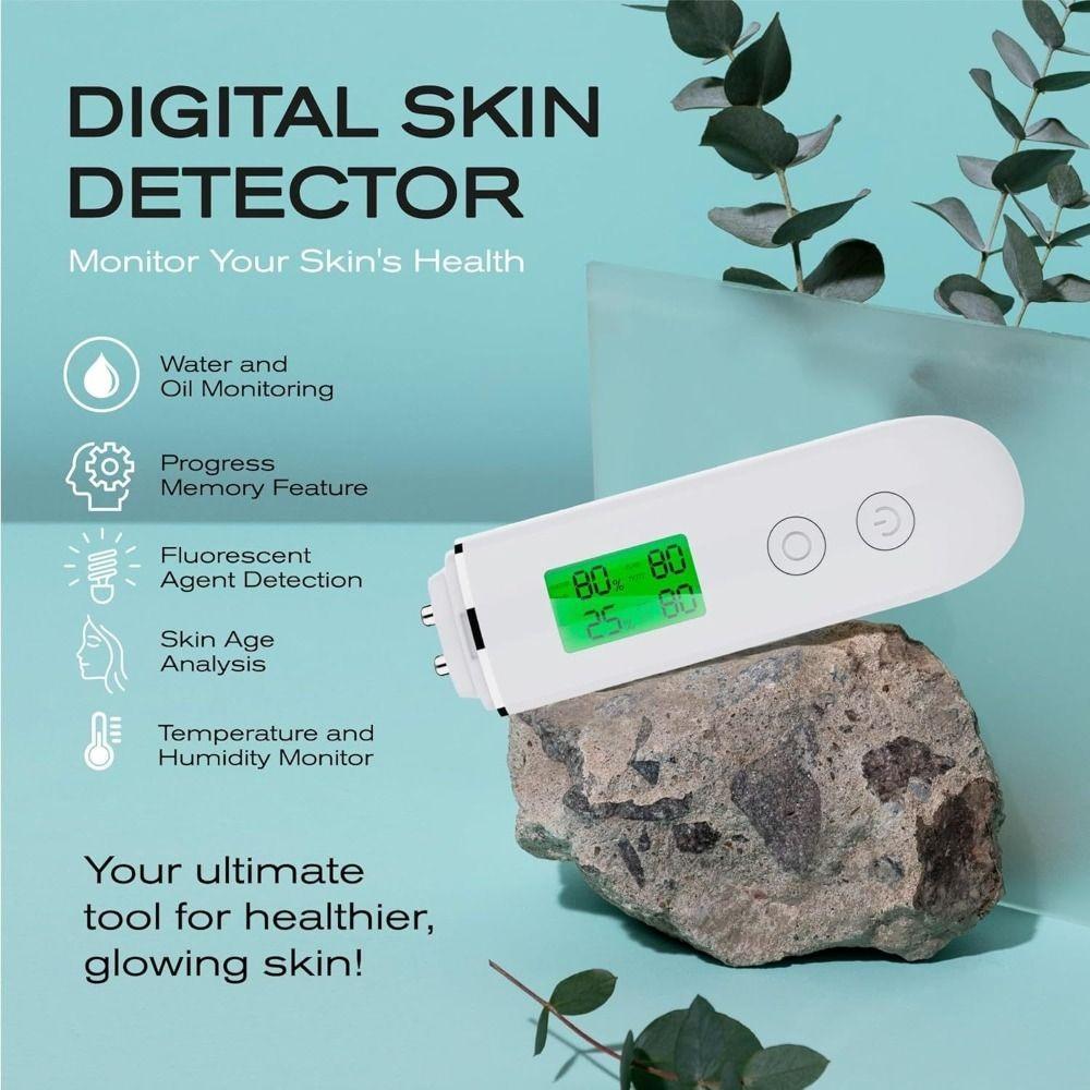 Portable Skin Analyzer Rechargeable Fluorescent Agent Detector Skin Hydration Monitor Face Care