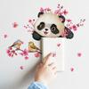 Hjem Vegg Mote Kreativ Tegneserie Panda Fugl Blomst Bryter Klistremerke Barnerom Soverom Veggmaleri Selvklebende Søte Dyr Dekal
