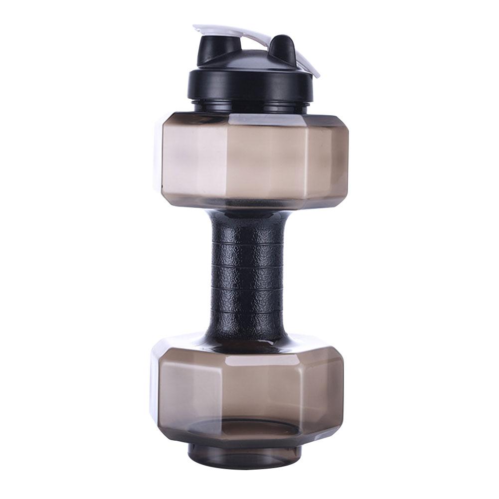 Sports Dumbbell Shaped Kettle Camping Cold Outdoor Fitness Cycling Water Bottle for Working-out Comfortable Decoration
