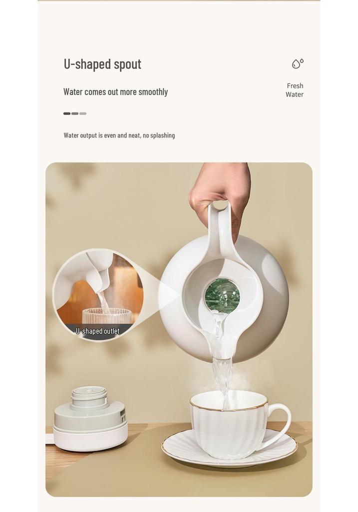 Large Capacity Electric Kettle with Insulated Glass Inner Liner - 48-Hour Thermal Flask for Dorms and Homes