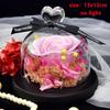 Valentines Day Gift for Girlfriend Eternal Rose LED Light Flower In Glass Cover Mothers Day Birthday Party Wedding Decoration