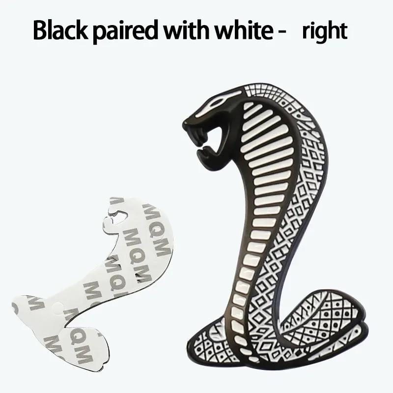 Automotive General Cobra 3D Sticker Car Modification Personalized Metal Tail Logo Covering Scratches Accessories