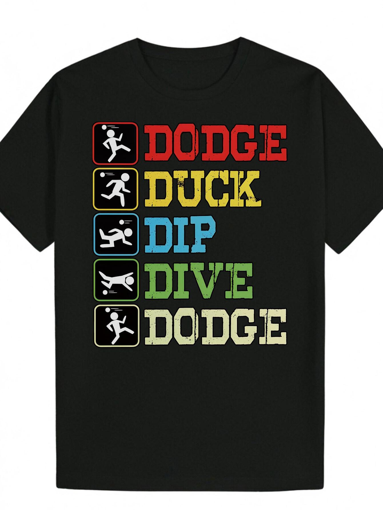 Graphic T-shirt - Bold DOGE Letter Print with Retro Gaming Icons S