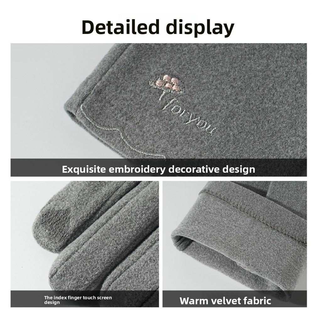 With Warm Lining Women's Warm Gloves Touchscreen Winter Gloves  for Outdoor Sports