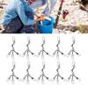10PCS Fishing Barrel Swivels with Safe Snaps Stainless Steel High Strength Interlock Snap Rolling Co