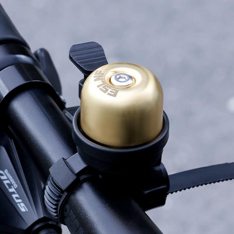 

ESLNF Bicycle bell MTB Road Bike copper bell Handlebars Warning Horn Urban Commuter Riding Accessories жёлтый