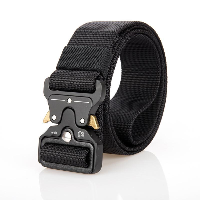 Cobra Tactical Nylon & Leather Men's Belt - Versatile Canvas Trouser Accessory