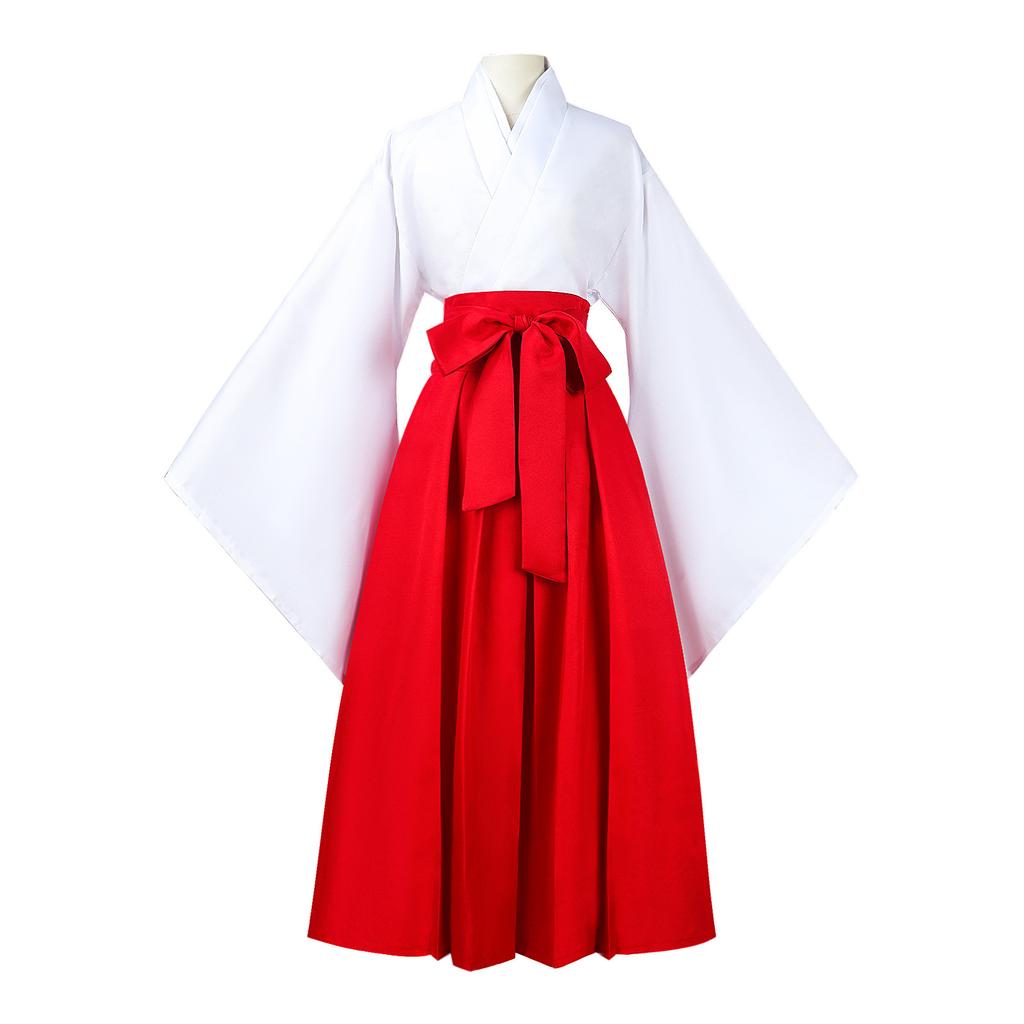 Tenue Cosplay Kimono de Miko, Costume Anime Traditionnel Jujutsu Kaisen