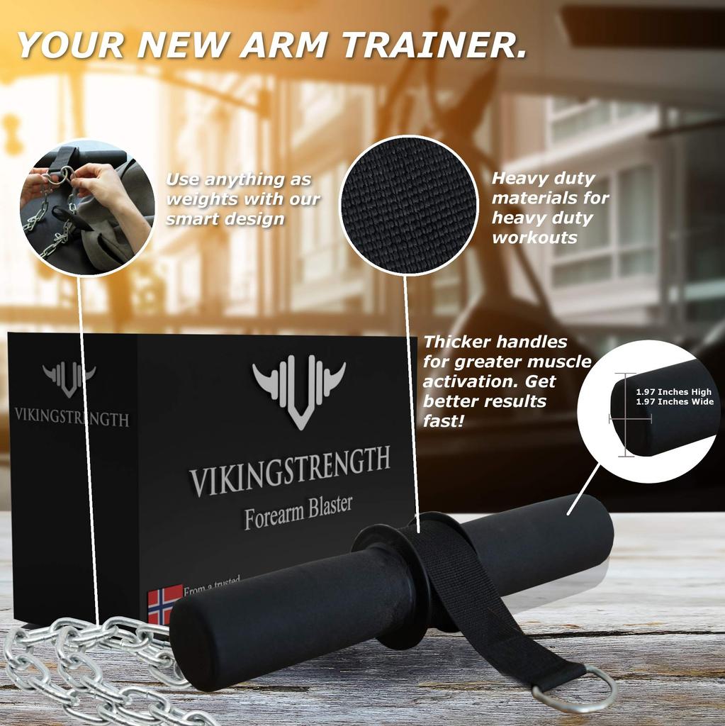 Vikingstrength Forearm Forearm Strengthening Training Wrist Strength Training App Blaster, Equipment, Roller, Training, V-Strength