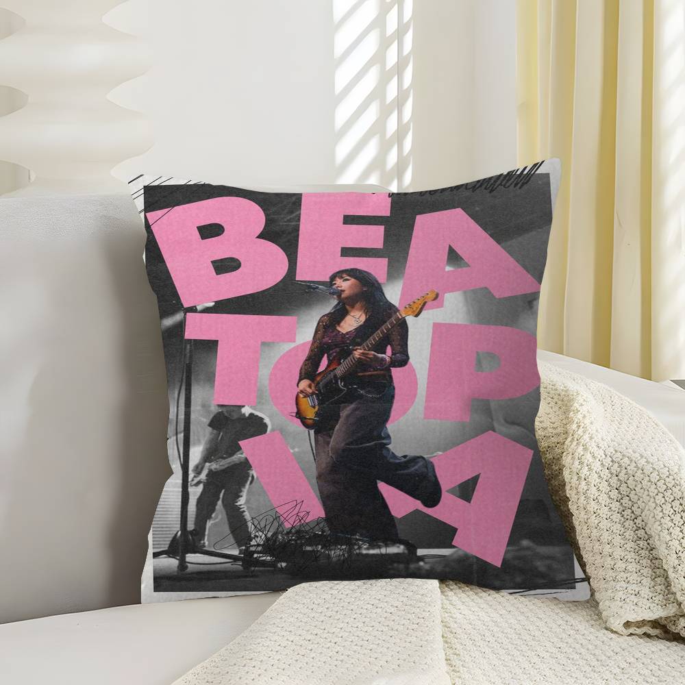 Singer BBeabadoobee Office Cushion Pillowcase Car Cushion CoverXCM Lumbar Pillowcase Sofa Pillowcover
