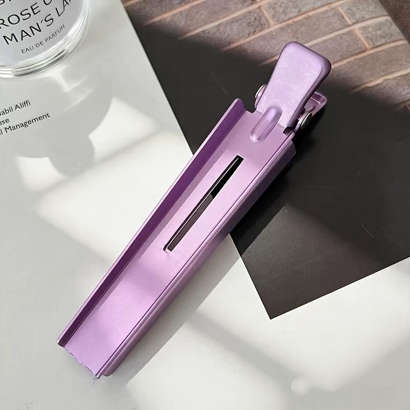 Professionelle Aluminium-Haarspange mit Entenschnabelform und langer Öffnung – Haarstyling-Werkzeug für Friseursalons – Abteilklammer – Styling-Haaraccessoire