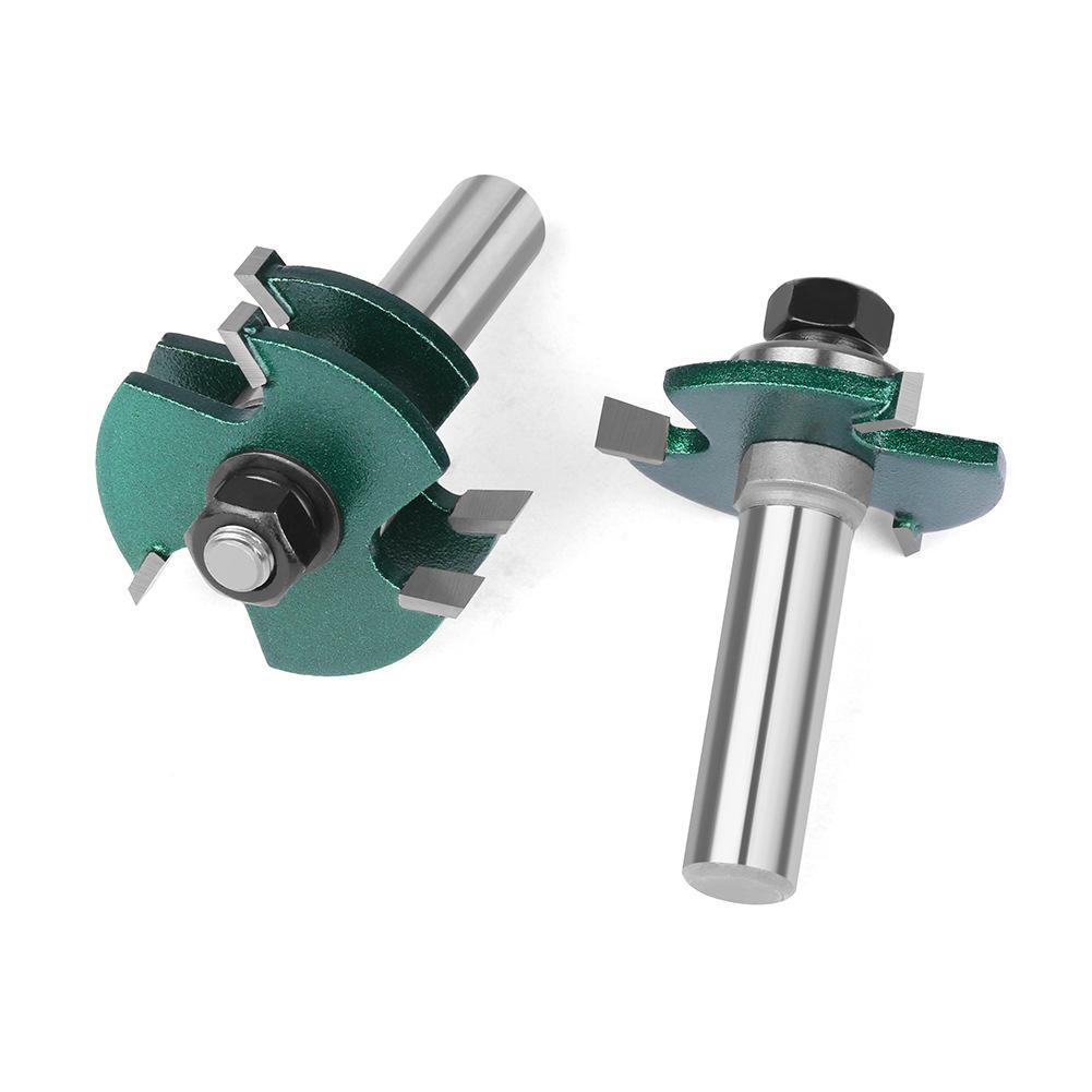3-Tooth T-tenon Cutter Square Tooth Tenon Cutter, Floor Cutter, Puzzle Cutter, Woodworking Milling Cutter, Engraving Cutter