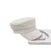 25 New Striped Solid Color Breathable Beret Octagonal Hat Breathable Shade Travel Casual Hat Tide