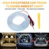 2M Trunk LED Light Strip Car High Brightness Tailgate Strip Automatic Sensing Waterproof Flexible Lamp for Sedan Cargo Lighting