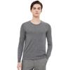 Men's Thin 100% Wool Short-Sleeve Round Neck Sweater