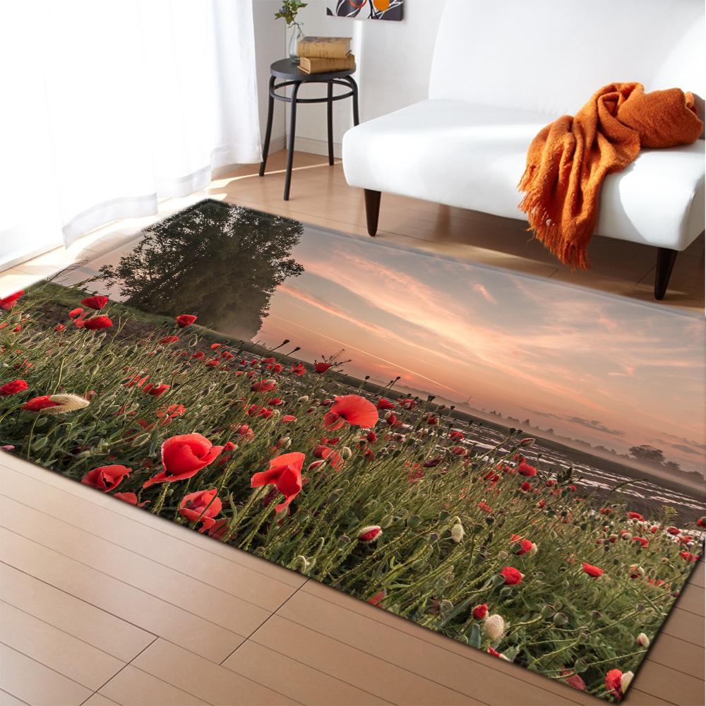 Scenic Carpet Feather Wind Bedroom Floor Mat