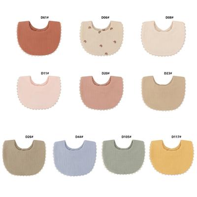 Baby Infants Feeding Bib Soft Cotton Bandana Newborn Baby Burp Cloth Muslin Absorbent Saliva Towel Toddler Drool Scarf