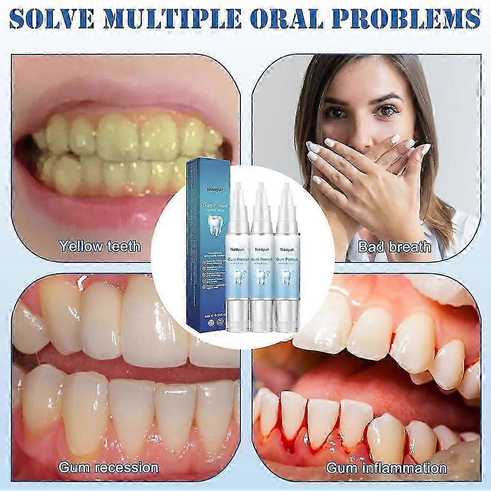 5pcs Gum Repair Gel Rebuilding Strengthen Whiten Remove Breath Inflammation Oral Tooth Bad Protect Anti Gingival Stains Recessio