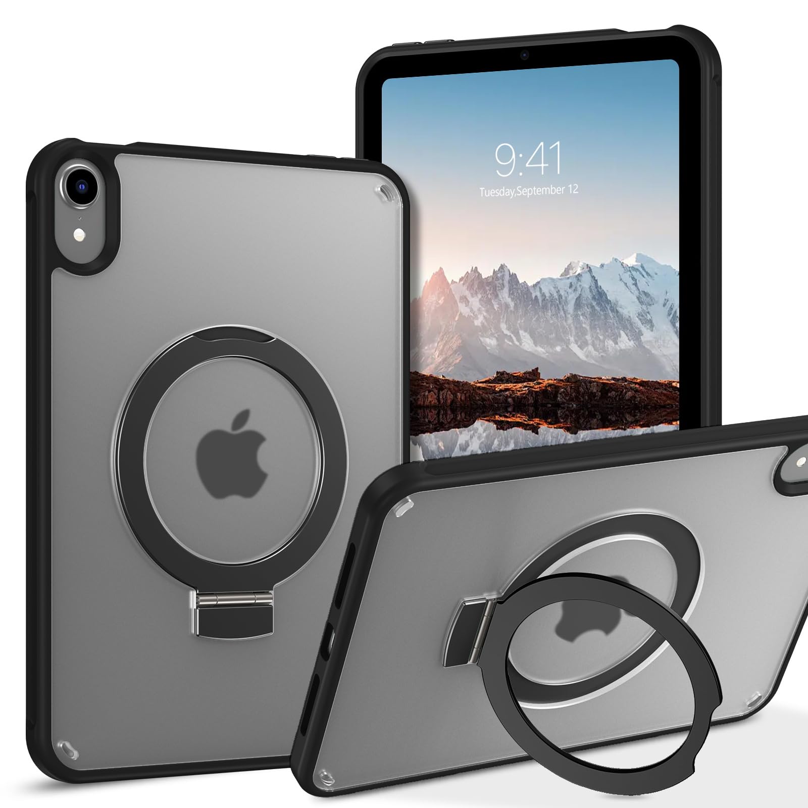 

BENTOBEN iPad mini 7 Case (A17 Pro, 2024) and iPad mini 7/6th Generation Case (8.3-inch, 2024/2021), Semi-Transparent Matte Design with Stand Function