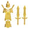 DT017 Chevaliers d'or Médiévaux Soldats en armure lourde Figurines Accessoires Blocs de construction Jouets pour enfants cadeaux