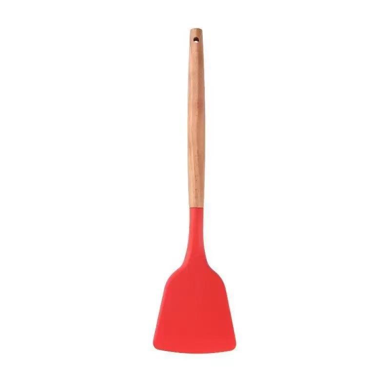 Kitchenware Food Grade Silicone Spatula Non Stick Pan for Stir Frying Kitchen and Home Use Spatula Pancake Maker