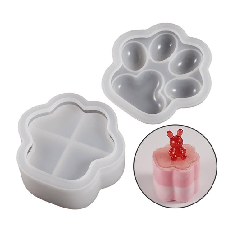 Cat Paw Shaped Silicone Mold Epoxy Resin Mold DIY Jewelry Box Plaster Mold