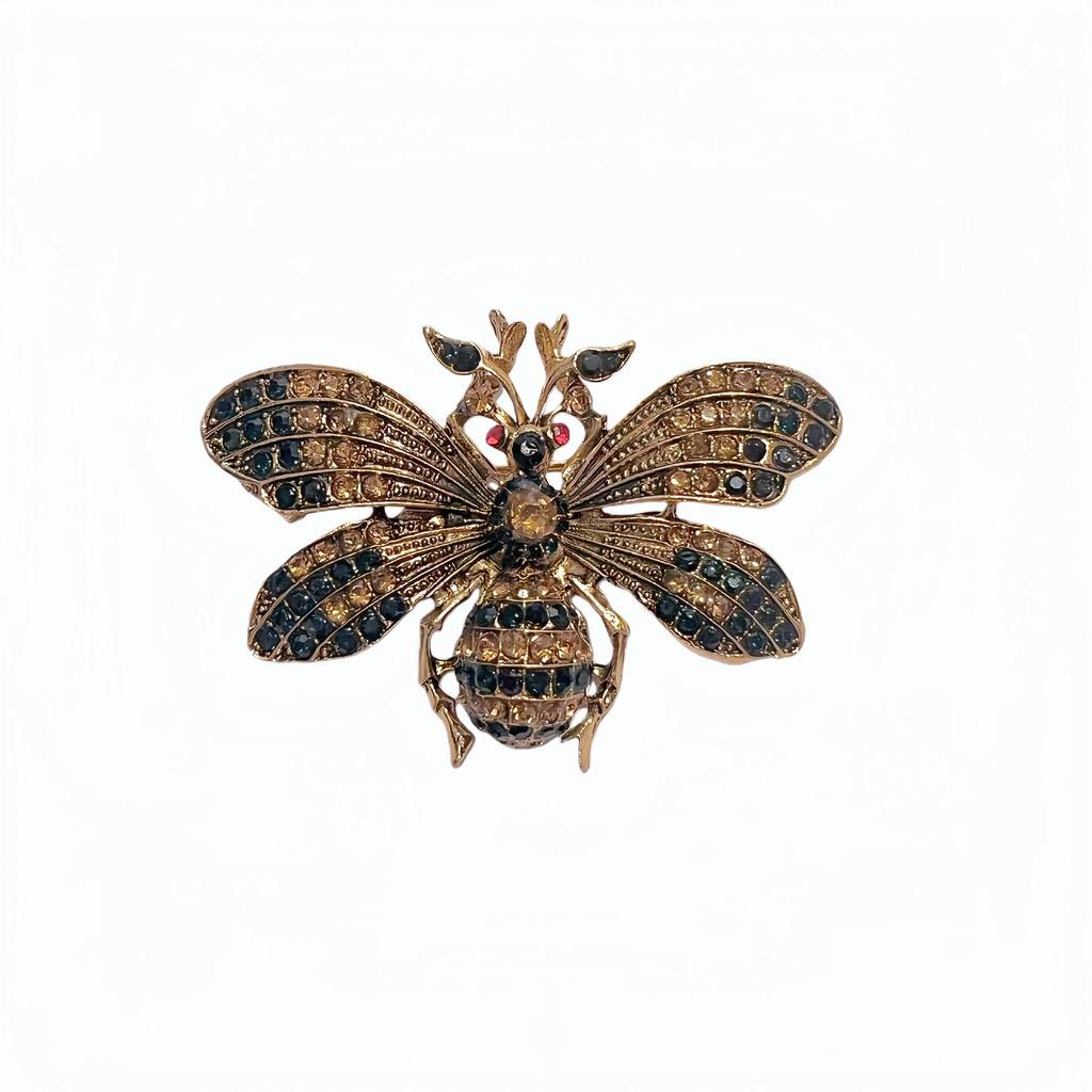 Cross-border Bee Diamond Insect Brooch: Women's Fashion Pin for Everyday Wear