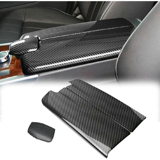 Car Center Armrest Box Cover Fit for Mercedes Benz E Class W212 2010 2011 2012 2013 2014 2015 Interior Auto Accessories Carbon Fiber ABS
