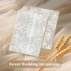 Vellum Jackets for 5x7 Envelopes For Invitations Wedding Invitation Envelopes Vellum Paper Kit Sleeves Pre-Folded Floral Wraps Jacket Wildflower for