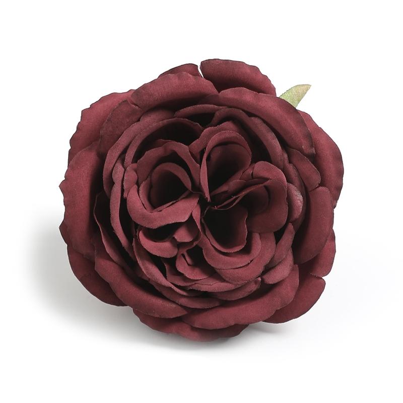 1/2/5Pcs Silk Retro Rose Heads Artificial Flower Decor Wedding Bridal Hairdress Home Party Decoration Fake Flower Wall Accessory