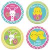 Cute Painted Eggshell Stickers Easter Egg Rabbit Stickers Lovely Easter Stickers  Hand Ledger
