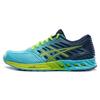 Fuzex Durable Slip Resistant Breathable Low Top Running Shoes Women Sneaker Blue Yellow T689N-4085